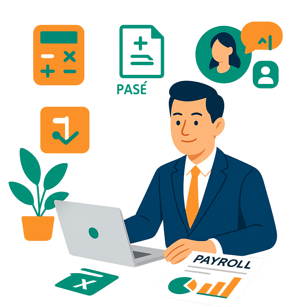 Payroll HR Illustration